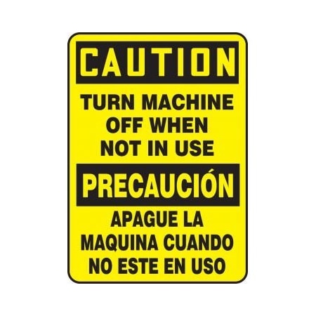 SPANISH BILINGUAL Safety Sign SBMEQM629XL